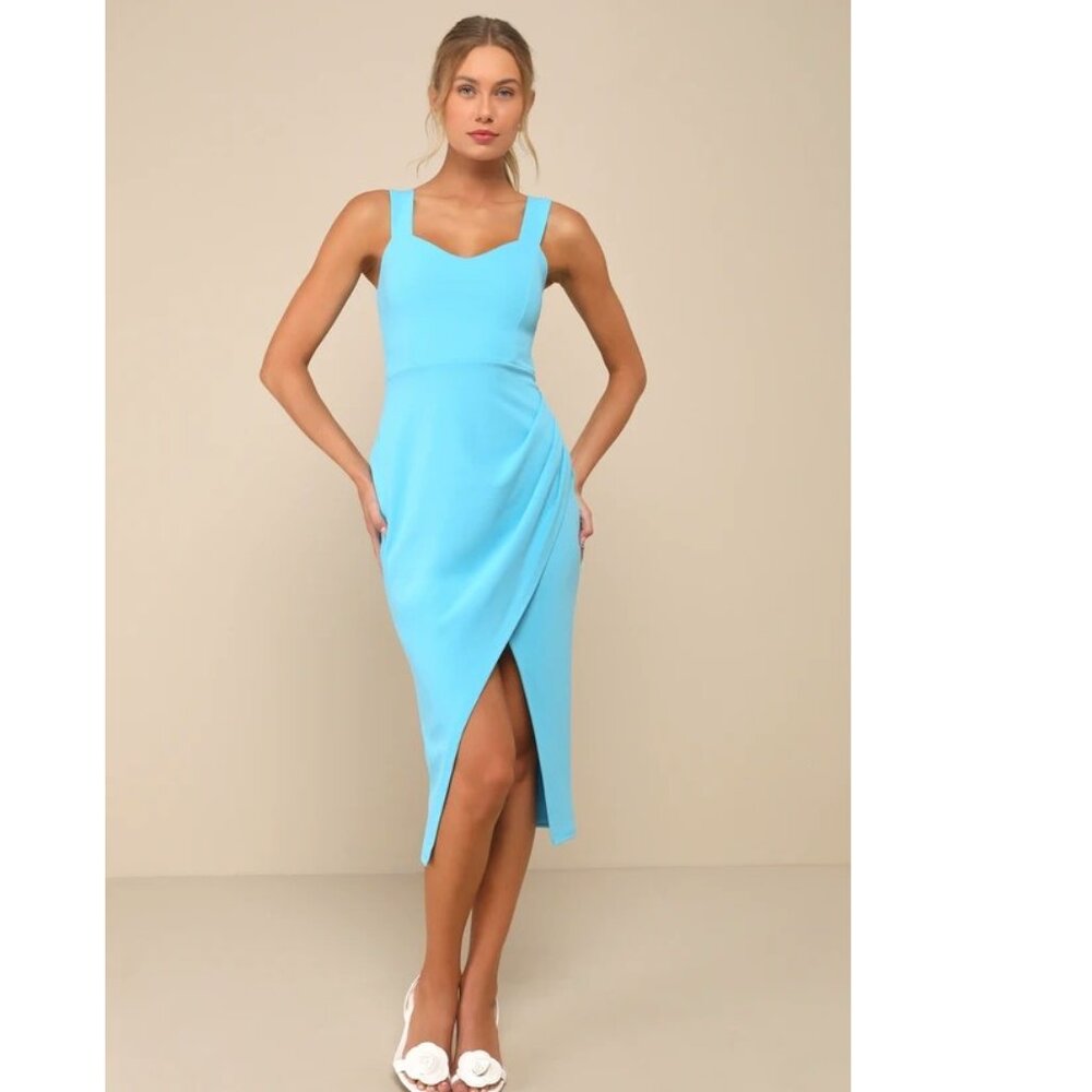 Lulu's Blue Midi Dress